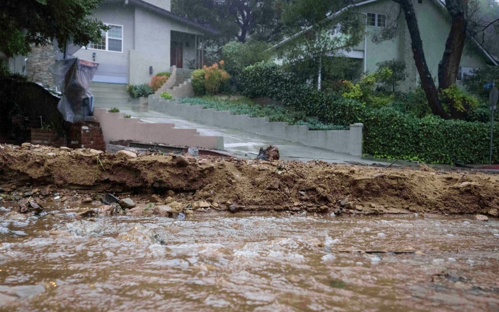 Photo of a flooded street