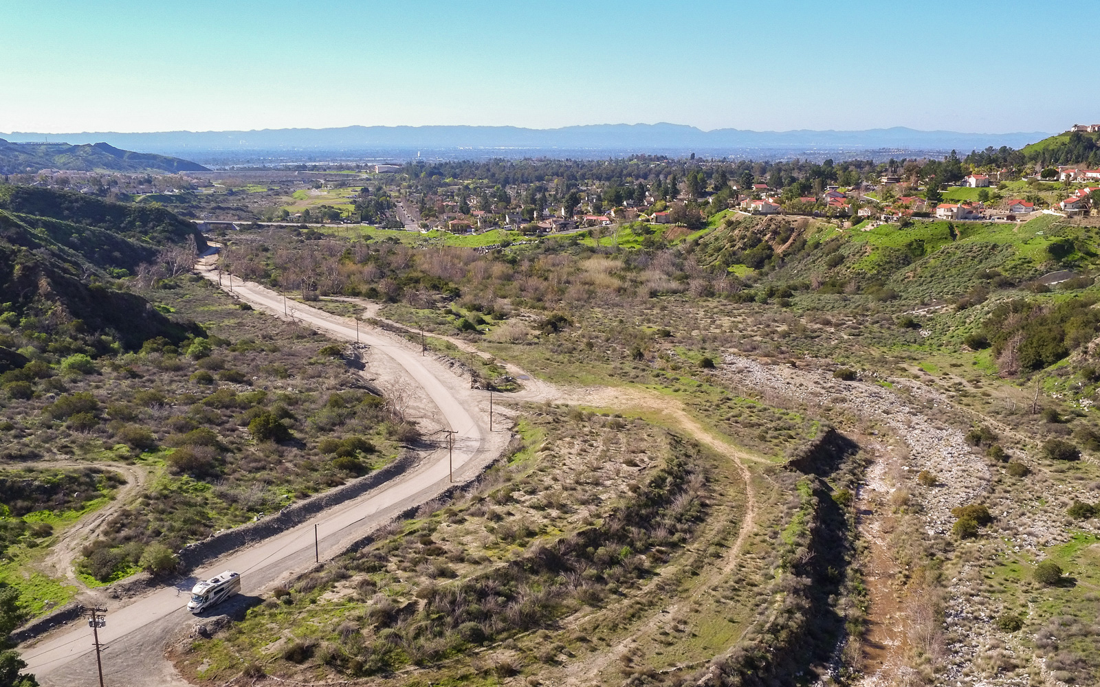 Aerial view of Pacoima Dam
