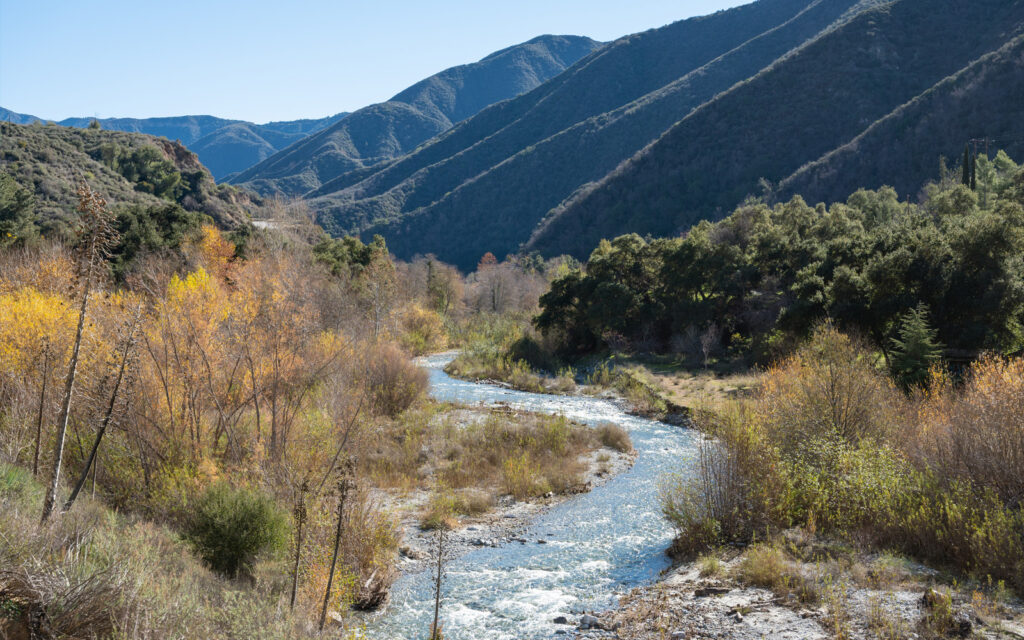 Photo of a stream in the San Gabriel Mountains