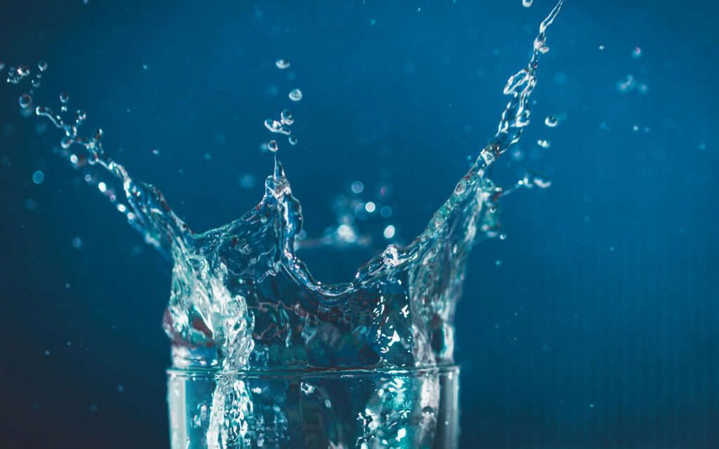 a photo of drop of water