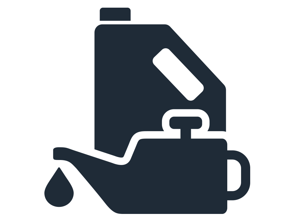 illustration of gas and oil containers