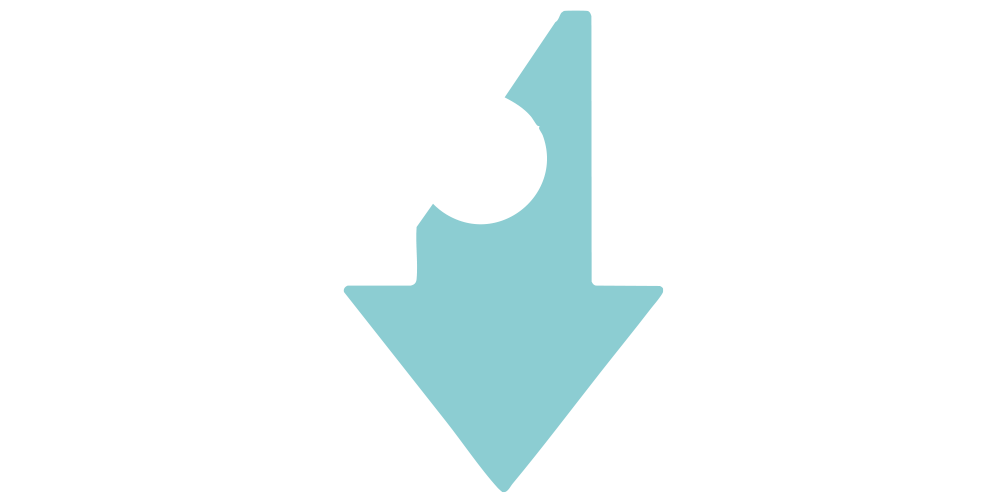 illustration of an arrow pointing down