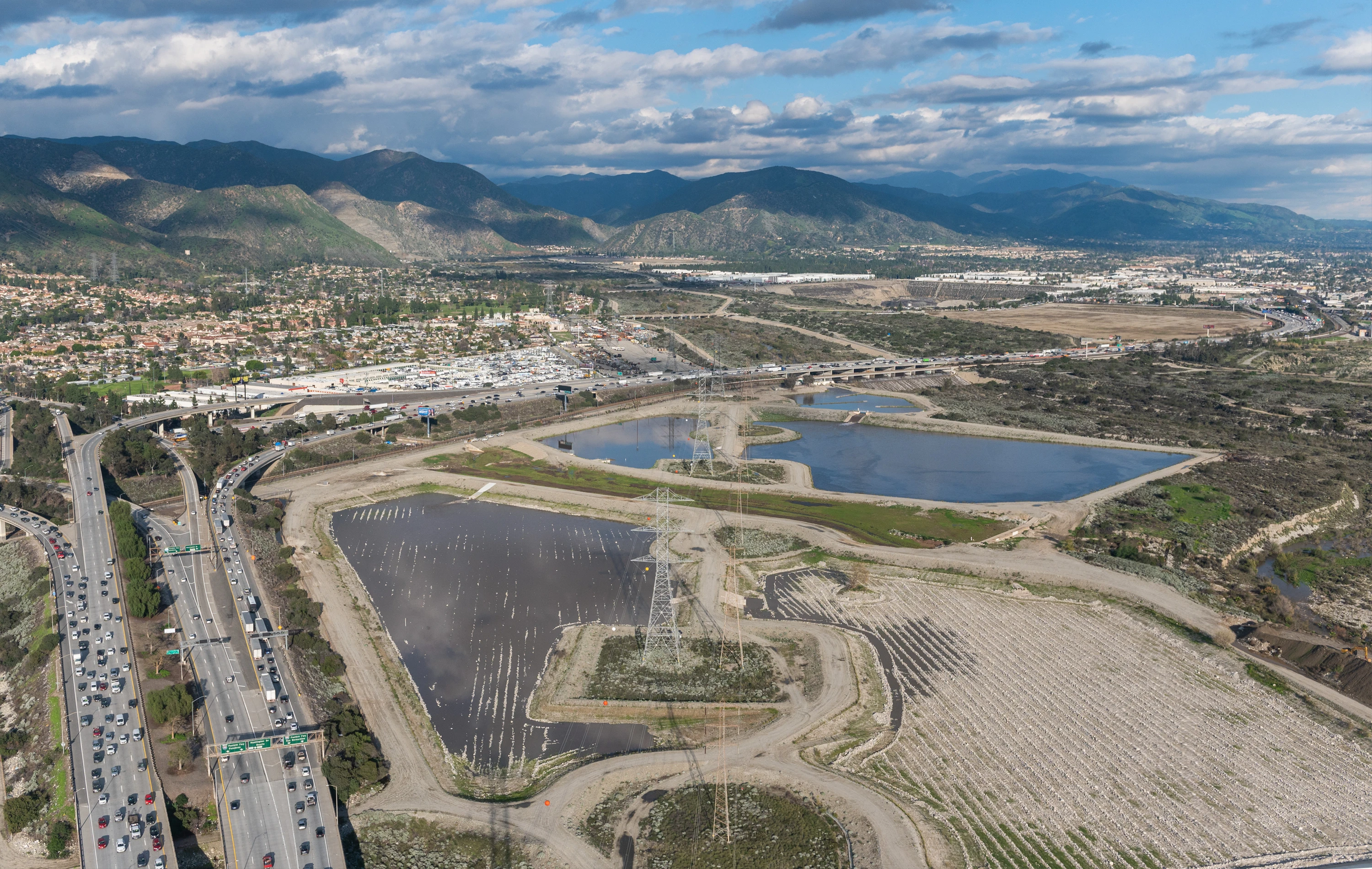 aerial photo of the Santa Fe Spreading Grounds